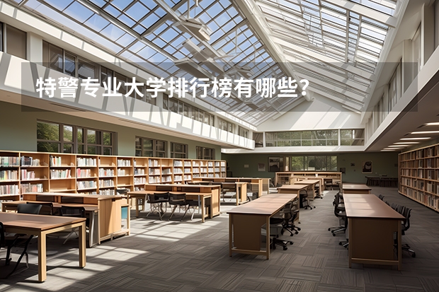特警专业大学排行榜有哪些？