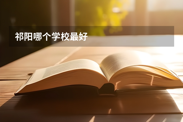 祁阳哪个学校最好