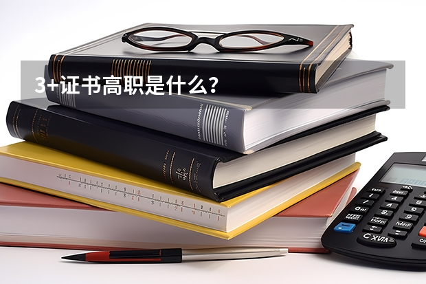 3+证书高职是什么？