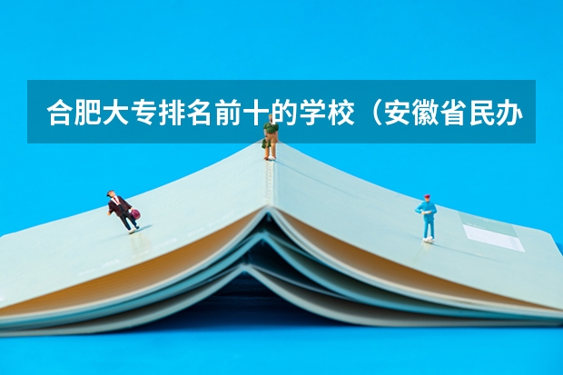 合肥大专排名前十的学校（安徽省民办大专排名）