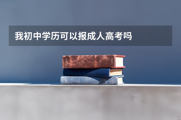 我初中学历可以报成人高考吗