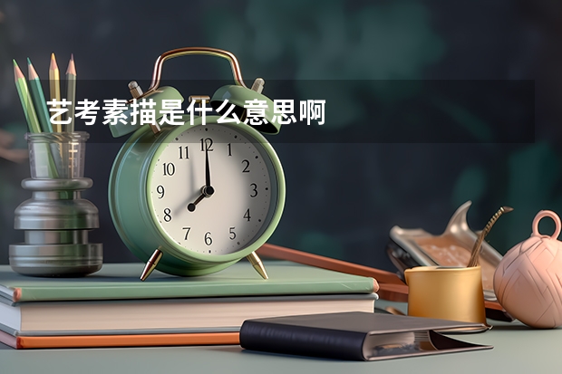 艺考素描是什么意思啊