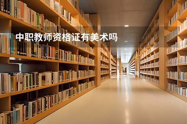 中职教师资格证有美术吗
