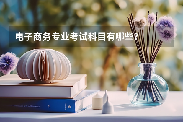 电子商务专业考试科目有哪些？