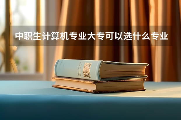 中职生计算机专业大专可以选什么专业?
