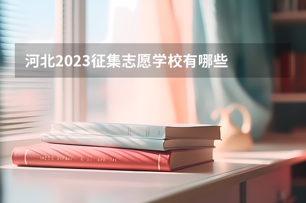 河北2023征集志愿学校有哪些