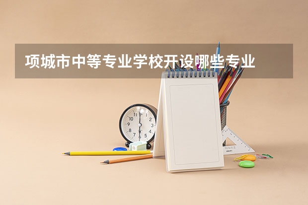 项城市中等专业学校开设哪些专业  面向哪些职业就业