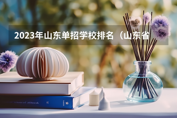 2023年山东单招学校排名（山东省单招学校排名表）