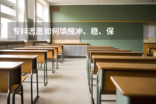 专科志愿如何填报冲、稳、保