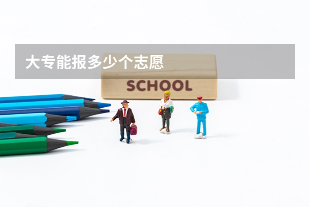 大专能报多少个志愿