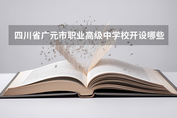 四川省广元市职业高级中学校开设哪些专业  面向哪些职业就业