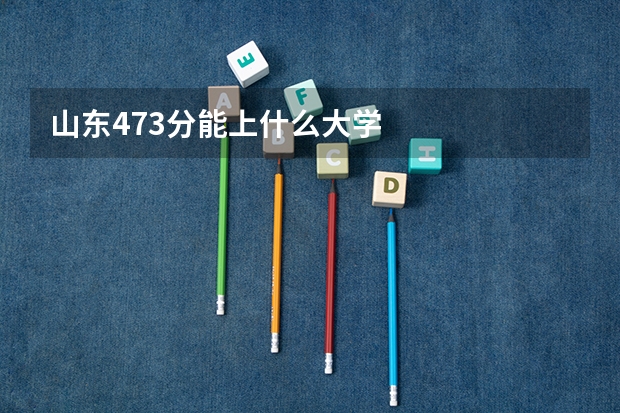 山东473分能上什么大学