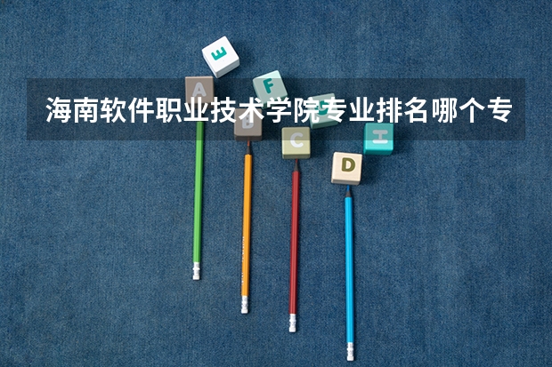 海南软件职业技术学院专业排名哪个专业好满意度Top10