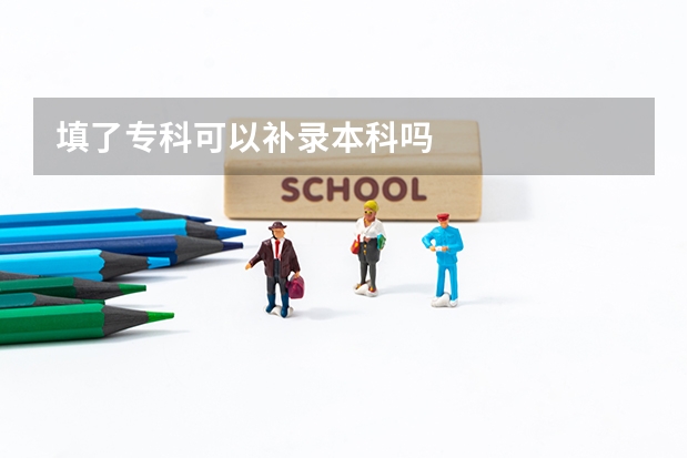 填了专科可以补录本科吗