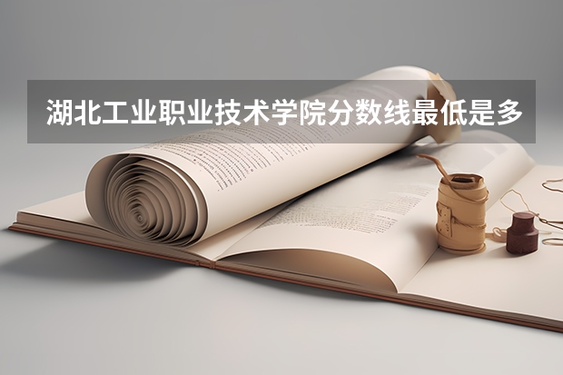 湖北工业职业技术学院分数线最低是多少