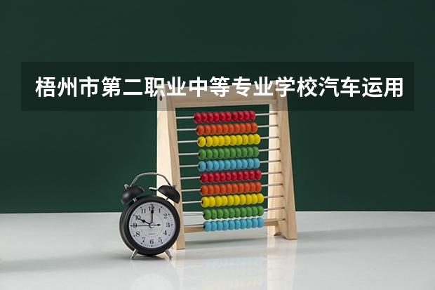 梧州市第二职业中等专业学校汽车运用与维修需要学哪些课程（专业能力要求）