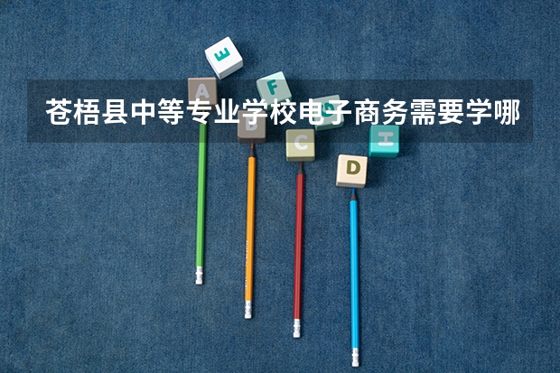 苍梧县中等专业学校电子商务需要学哪些课程（专业能力要求）