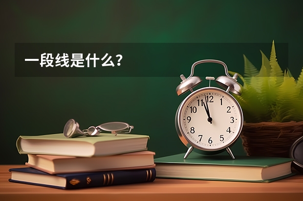一段线是什么？