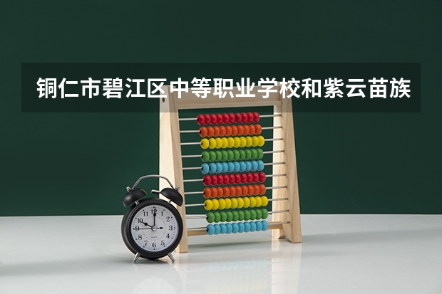铜仁市碧江区中等职业学校和紫云苗族布依族自治县民族中等职业学校哪个好 对比介绍