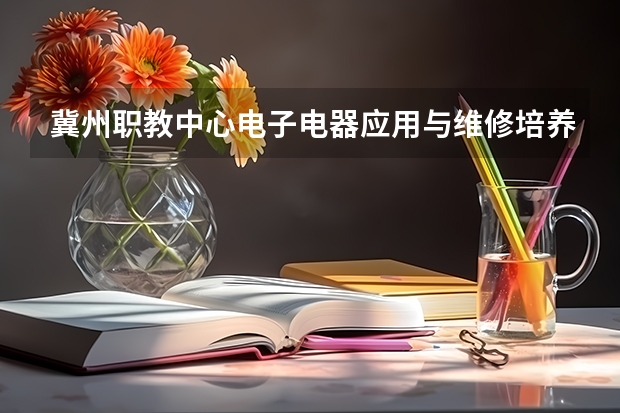 冀州职教中心电子电器应用与维修培养目标定位（证书介绍）