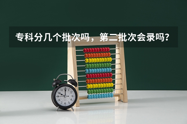 专科分几个批次吗，第二批次会录吗？