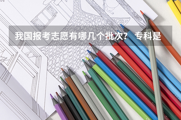 我国报考志愿有哪几个批次？ 专科是第几批次填报志愿