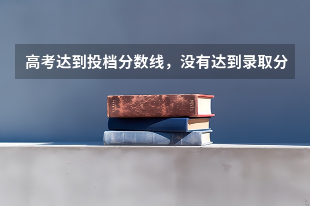 高考达到投档分数线，没有达到录取分数线，有可能被录取吗