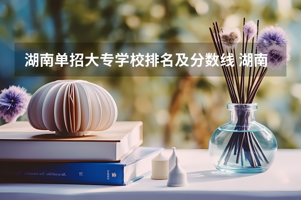 湖南单招大专学校排名及分数线 湖南单招分数线