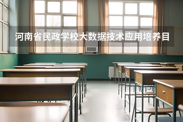 河南省民政学校大数据技术应用培养目标定位（证书介绍）