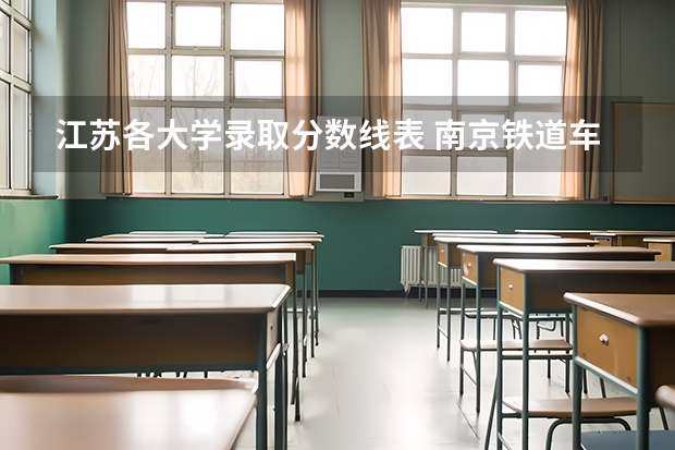江苏各大学录取分数线表 南京铁道车辆高级技工学校 分数线