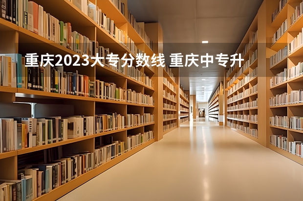 重庆2023大专分数线 重庆中专升大专录取分数线
