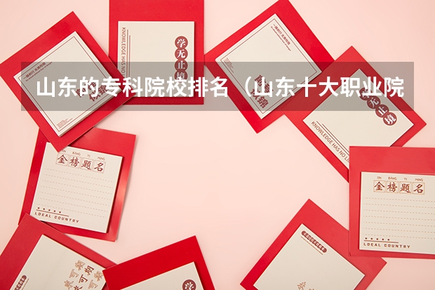 山东的专科院校排名（山东十大职业院校排名）
