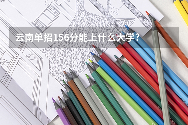 云南单招156分能上什么大学?