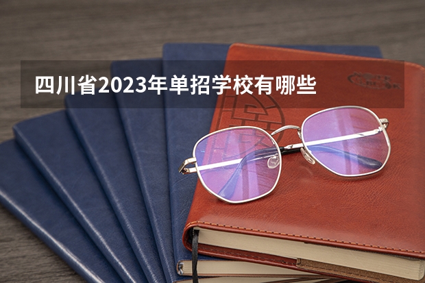 四川省2023年单招学校有哪些
