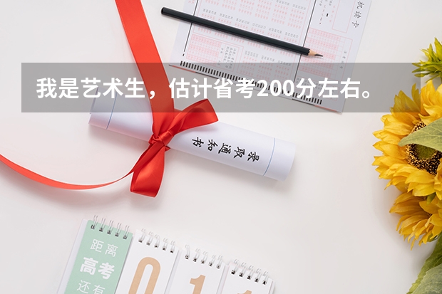 我是艺术生,估计省考200分左右。文化分250左右。我可以上什么学校。还有我基础比较弱,单招考哪些学校比