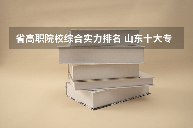 省高职院校综合实力排名 山东十大专科学校排名