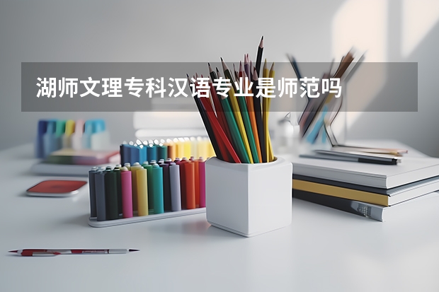 湖师文理专科汉语专业是师范吗