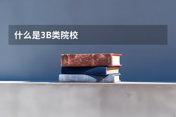 什么是3B类院校