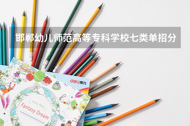 邯郸幼儿师范高等专科学校七类单招分数线 邯郸幼儿师范高等专科学校单招录取分数线
