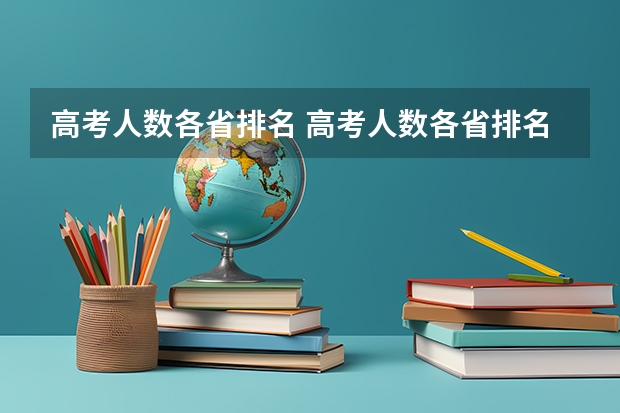 高考人数各省排名 高考人数各省排名