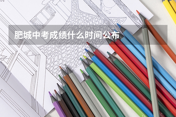 肥城中考成绩什么时间公布