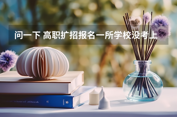 问一下 高职扩招报名一所学校没考上 能上另外一所学校的补录吗？
