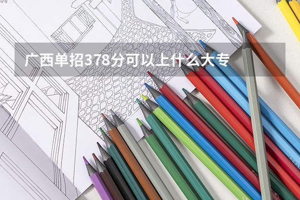 广西单招378分可以上什么大专