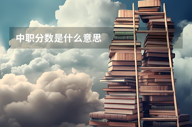 中职分数是什么意思