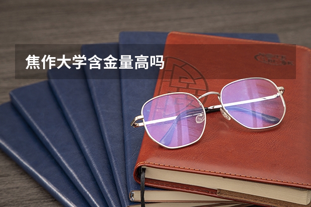 焦作大学含金量高吗