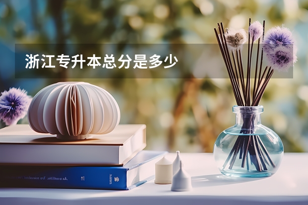 浙江专升本总分是多少